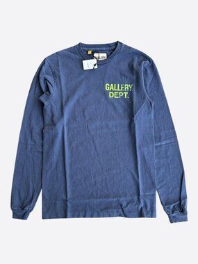 Gallery Dept Navy & Green Souvenir Logo Longsleeve T-Shirt